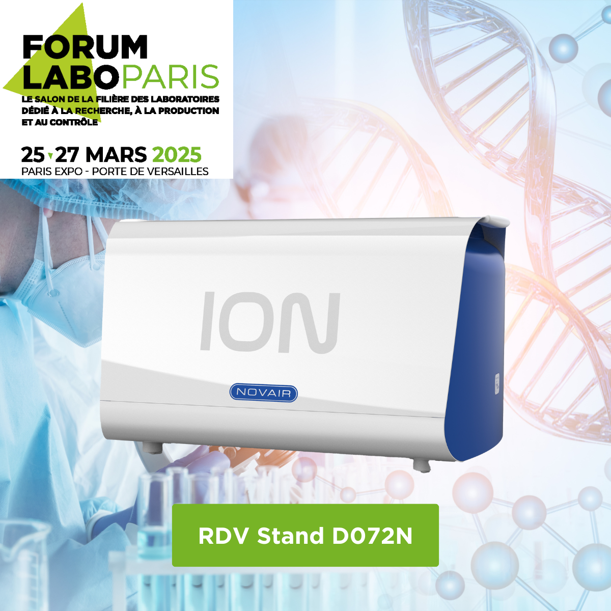 NOVAIR présente ION au Forum Labo Paris 2025